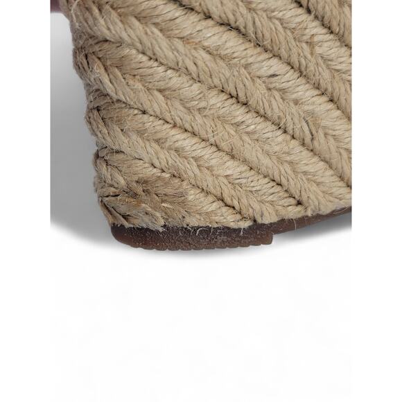 Sofft Balin Taupe Patent Espadrille Wedges Size 8‎ | Chic Summer Heels - Picture 6 of 7